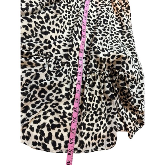 NWT Talbots Women’s  Size 6 Leopard Print Ruffle Hem Sleeveless Tank Maxi Dress - Picture 6 of 6